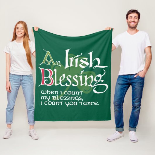 An Irish Blessing フリースブランケット (インサイチュ)