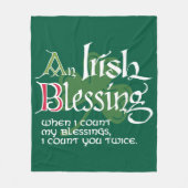 An Irish Blessing フリースブランケット (正面)