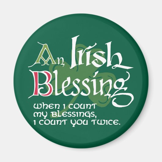 An Irish Blessing マグネット (正面)