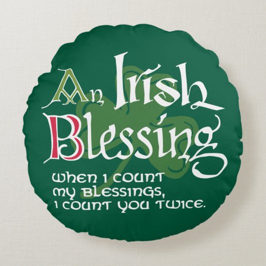 An Irish Blessing ラウンドクッション (正面)