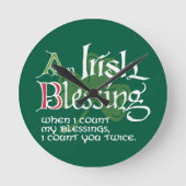 An Irish Blessing ラウンド壁時計 (正面)