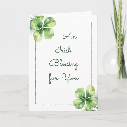 An Irish Blessing – Christian St. Patrick’s Day  シーズンカード (正面)