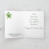 An Irish Blessing – Christian St. Patrick’s Day  シーズンカード (内部)