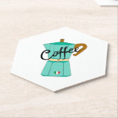 An Italian coffee moka ペーパーコースター (アングル)