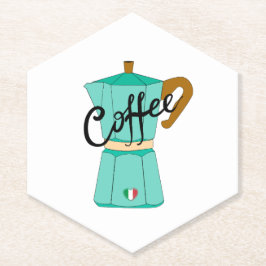 An Italian coffee moka ペーパーコースター