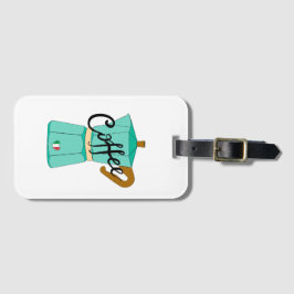 An Italian coffee moka ラゲッジタグ