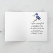 An Kingfisher Personality Birthday Fun Bird カード (内部)