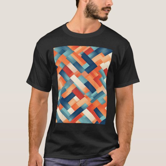 An minimalistic optical abstract oil painting tシャツ (正面)