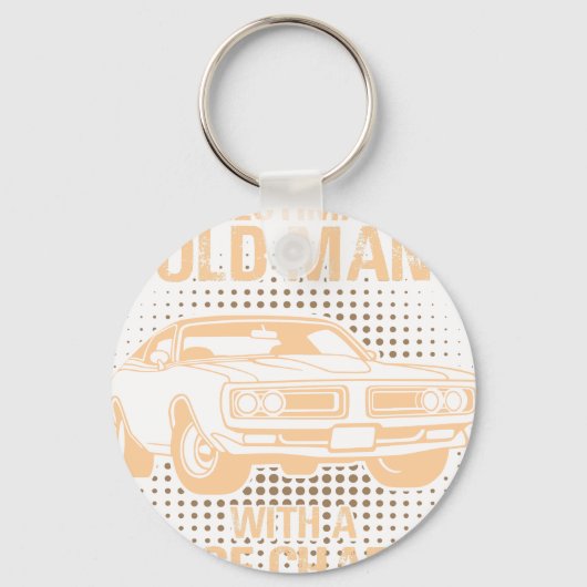 An Old Man Dodge Charger 1971 キーホルダー (正面)