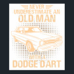 An Old Man Dodge Dart 73 ポスター<br><div class="desc">A vintage classic car poster perfect for decorating your home,  garage,  office,  or studio. This retro automotive artwork is ideal for car enthusiasts,  collectors,  and anyone who appreciates timeless classic car culture.</div>