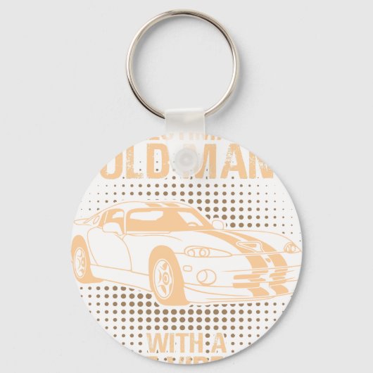 An Old Man Dodge Viper 1996 Gts Stripes キーホルダー (正面)
