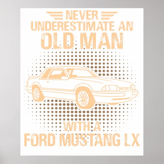 An Old Man Ford Mustang 1993 Lx ポスター (正面)