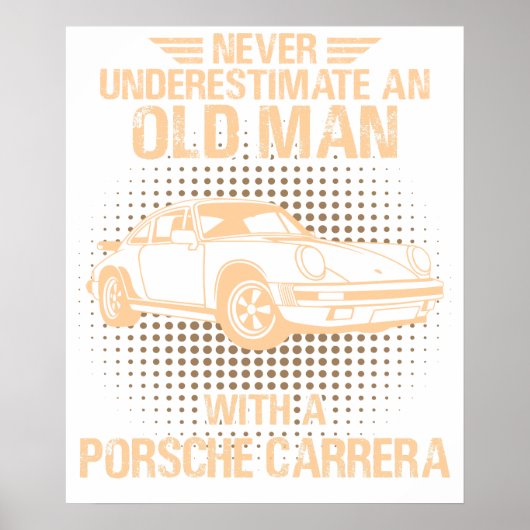 An Old Man Porsche Carrera 1984 ポスター (正面)