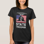 An Old Man Who Is State Trooper State Trooper Tシャツ (正面)