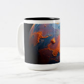 An Orange and Blue Planet ツートーンマグカップ (正面左)