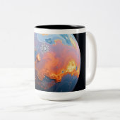 An Orange and Blue Planet ツートーンマグカップ (正面右)