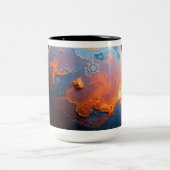 An Orange and Blue Planet ツートーンマグカップ (中央)