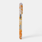 An orange grunge textured | iPhoneケース (右側面)
