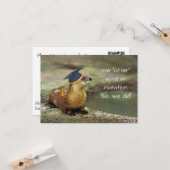 An Otter Grad Party Invitation Enclosure Card カード (正面/裏面インサイチュ)