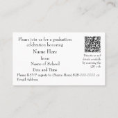 An Otter Grad Party Invitation Enclosure Card 名刺 (裏面)