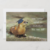 An Otter Graduation Party Invitation Card カード (正面)