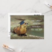 An Otter Graduation Party Invitation Card カード (正面/裏面インサイチュ)