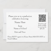 An Otter Graduation Party Invitation Card カード (裏面)
