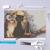 An Owl, A Cat and a Hat, Oh, My! 薄葉紙 (クラフト)