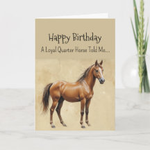 An Quarter Horse Personality Birthday 
