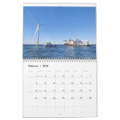 An unusual maritime themed calendar カレンダー (2月 2026)