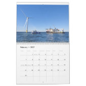 An unusual maritime themed calendar カレンダー (2月 2027)