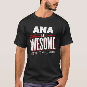ANAは家族素晴らしの友人の名前 Tシャツ