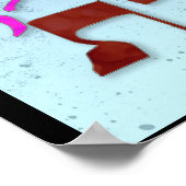 Ana b"Koach ~イニシャル文字~夜明けの色 ポスター (角)