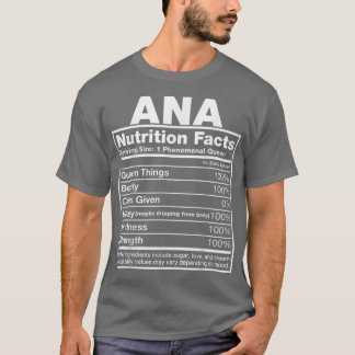 Ana Nutrition FactsAna Name Birthday  Tシャツ