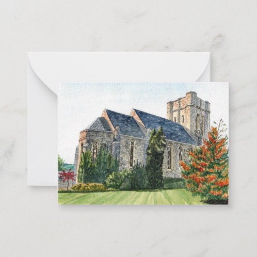 Anabel Taylor Chapel, Cornell University Flat  ノートカード (正面)