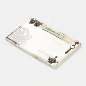 Anachronistic Steampunk、錆びたギア10"x6" ポストイット (アングル)