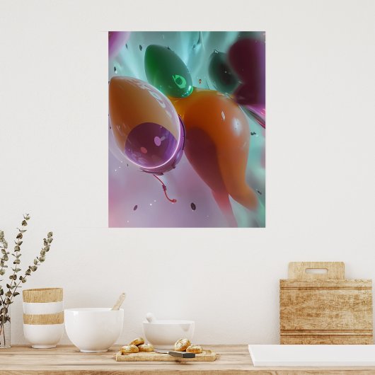 AnachroTechnocracy - Ken Gage Abstract ポスター (キッチン)