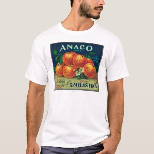 Anaco Appleの木枠のラベル Tシャツ (正面)