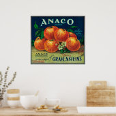 Anaco Apple Crateラベル ポスター (キッチン)