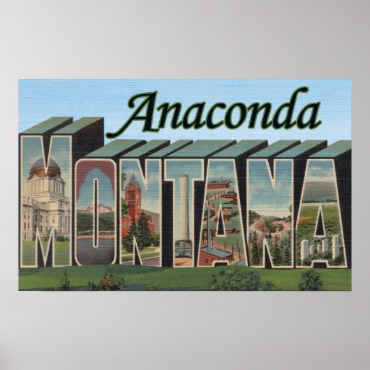 Anaconda, Montana – ラージレターシーン ポスター (正面)