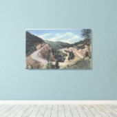 Anaconda, Montana – 馬蹄曲線 キャンバスプリント (インサイチュ (ウッドフロア))