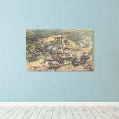 Anaconda, Montana - Washoe Stister View from キャンバスプリント (インサイチュ (ウッドフロア))