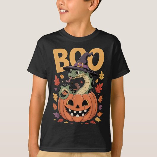 Anaconda Snake Costume On Pumpkin Halloween Anacon Tシャツ (正面)