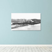 Anacortes, WAモリソン工場の写真のビュー キャンバスプリント (インサイチュ (ウッドフロア))