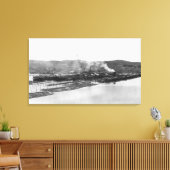 Anacortes, WAモリソン工場の写真のビュー キャンバスプリント (インサイチュ (リビング))