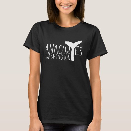 Anacortes Washington Whale Tail Whale Watching Sou Tシャツ (正面)
