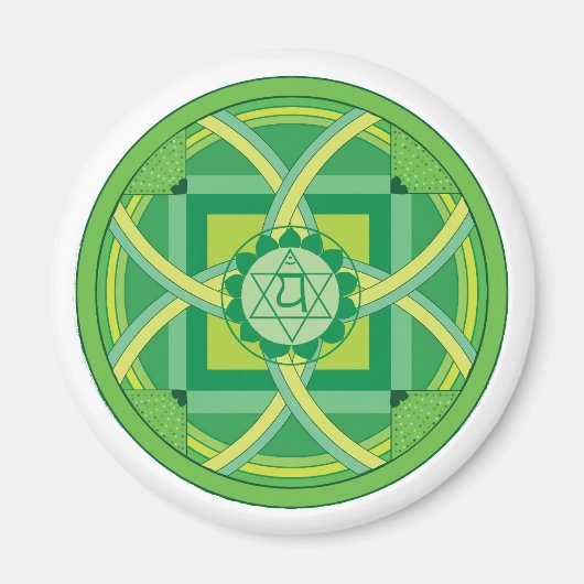 Anahata chakra Mandala マグネット (正面)