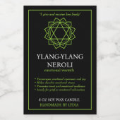 Anahata Heart Chakra Candle Label フードラベル (シングルラベル)