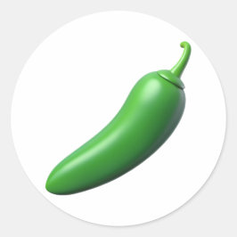 Anaheimチリプラスチック3D – 光沢ラウンドラベル ラウンドシール