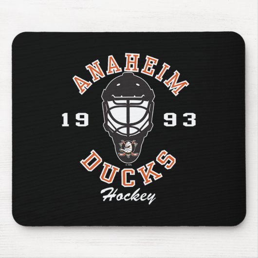 Anaheim Ducks Hockey Mask Black Officially License マウスパッド (正面)